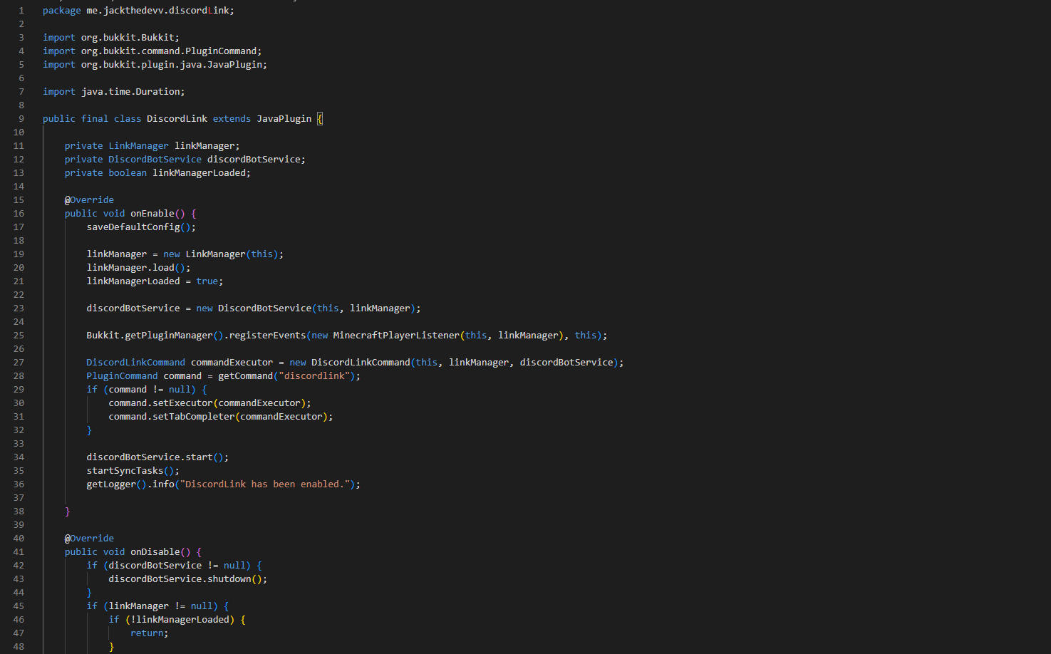 plugin code